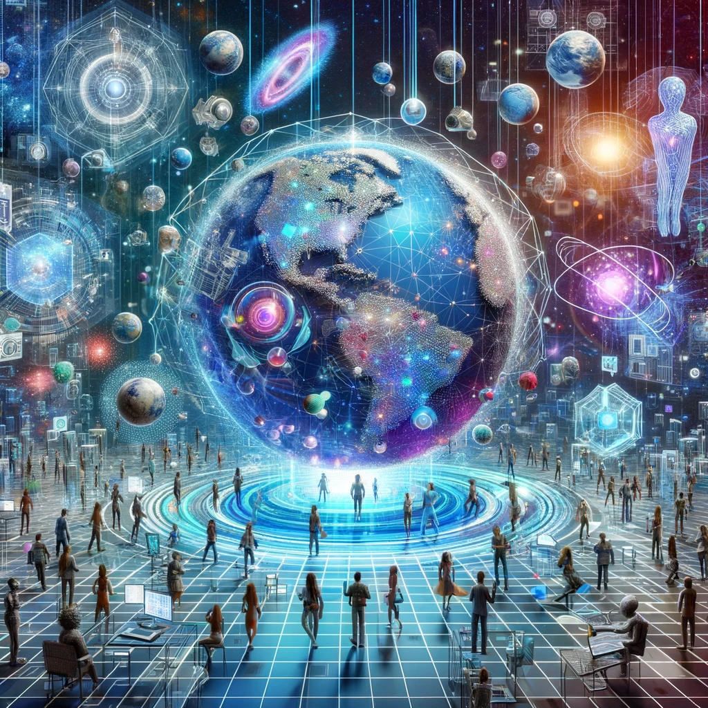 DALL·E 2023-12-24 18.53.31 - Conceptual illustration of the Metaverse, depicting a futuristic digital world where avatars of people interact in various virtual environments, symbo.png
